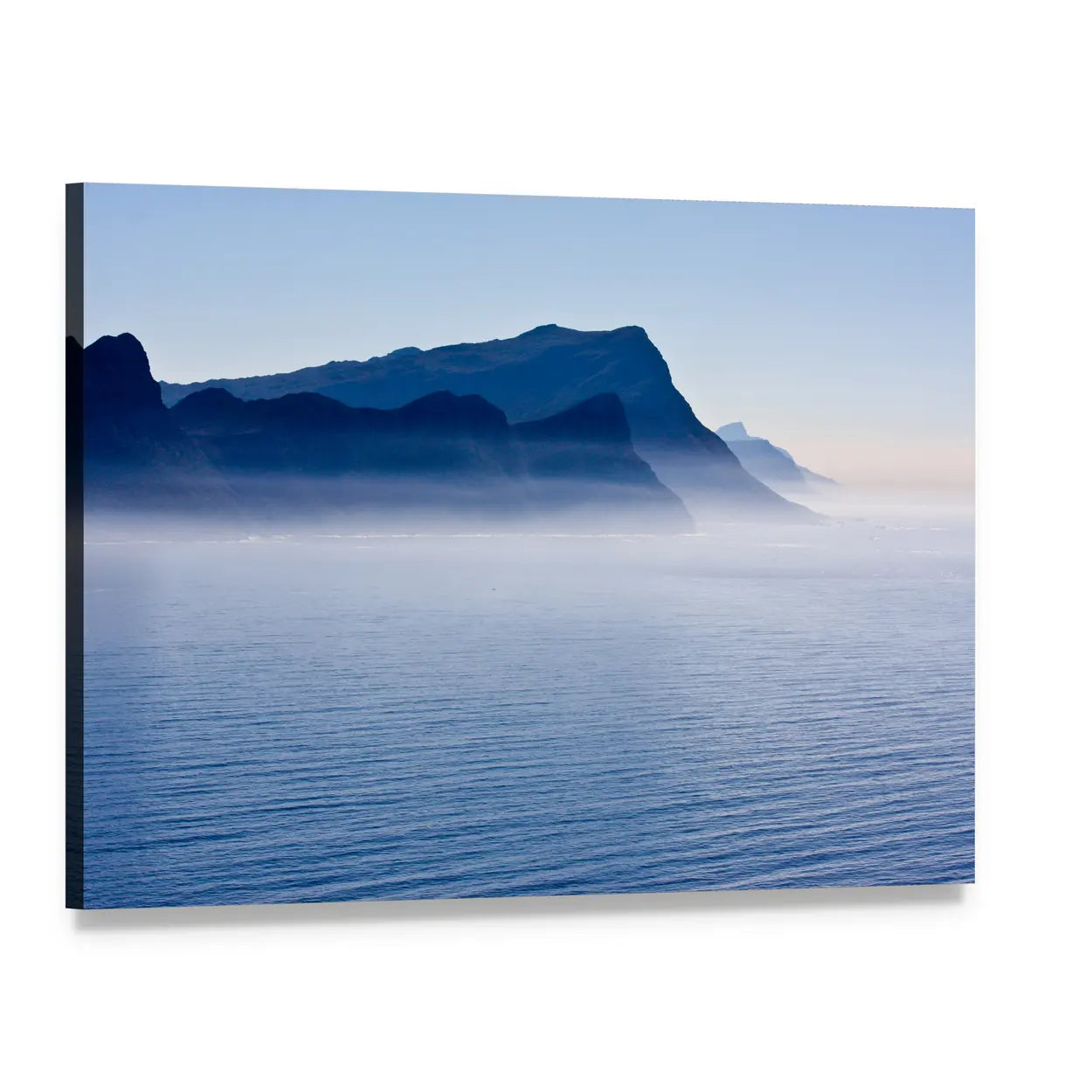 South African Coastline Near Cape Town Canvas Wall Art, single panel gallery wrapped canvas, angled product view