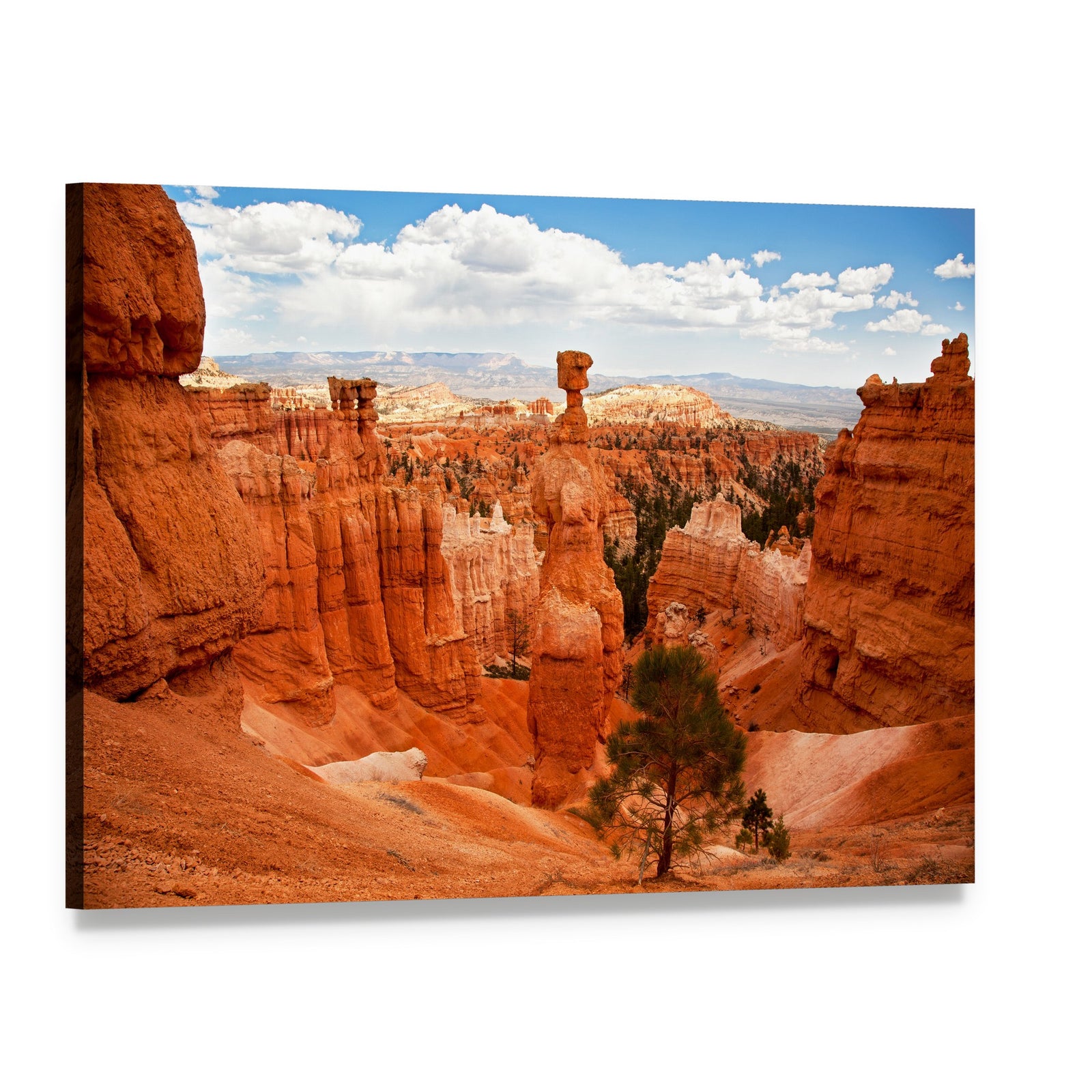 Thors Hammer Bryce Canyon Utah Canvas Wall Art, single panel gallery wrapped canvas, angled product view