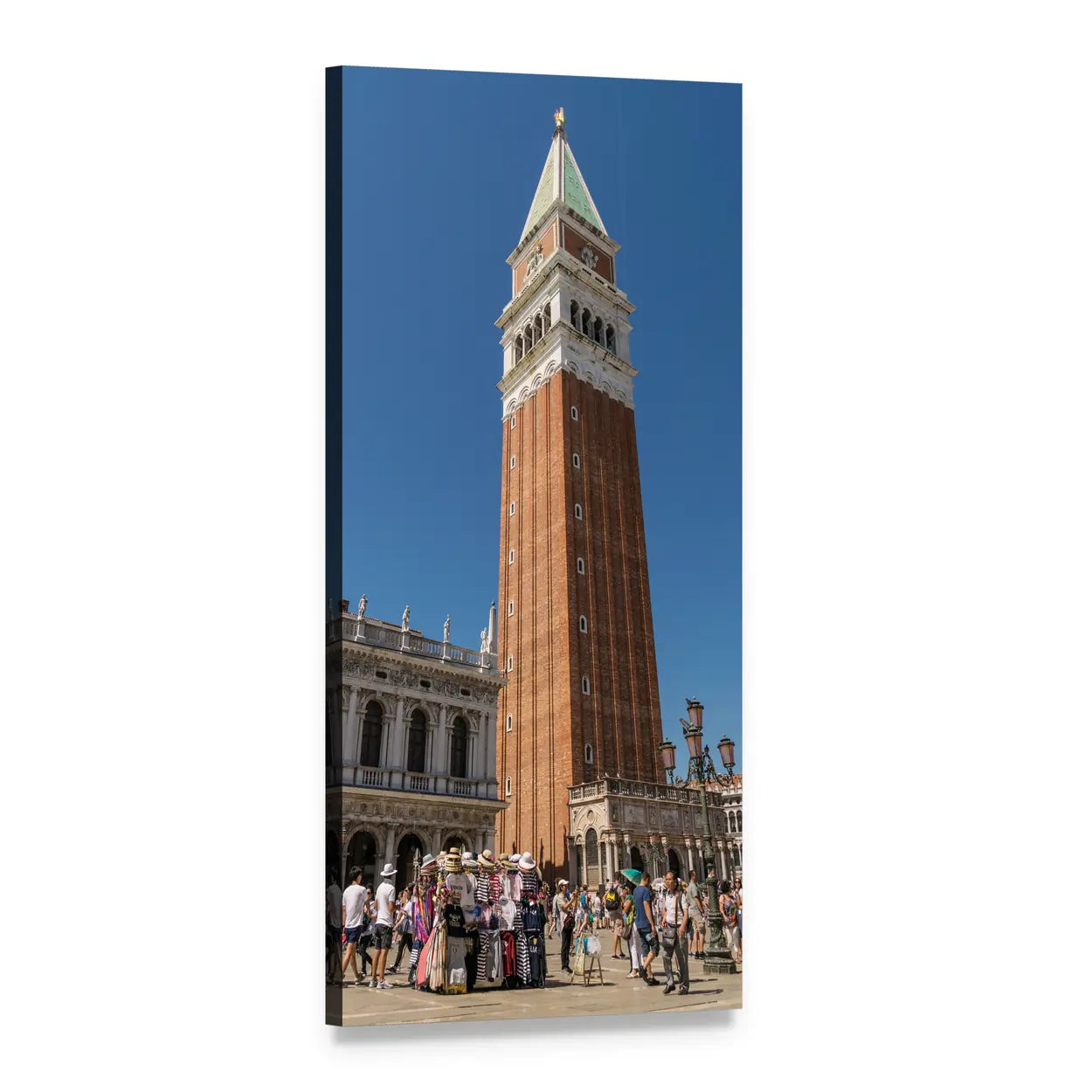 St Mark's Square, Venice Vertical Canvas Wall Art, 1 panel 1 Vertical layout gallery wrapped canvas set, angled product view