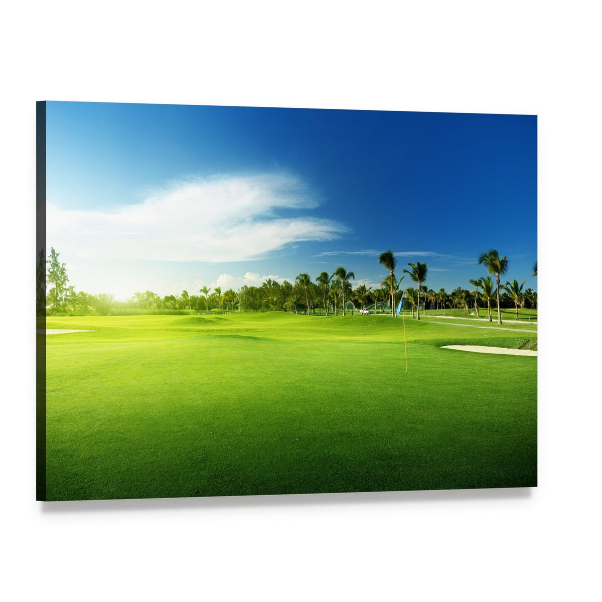 Golf Courses in Dominican Republic Canvas Wall Art, single panel gallery wrapped canvas, angled product view