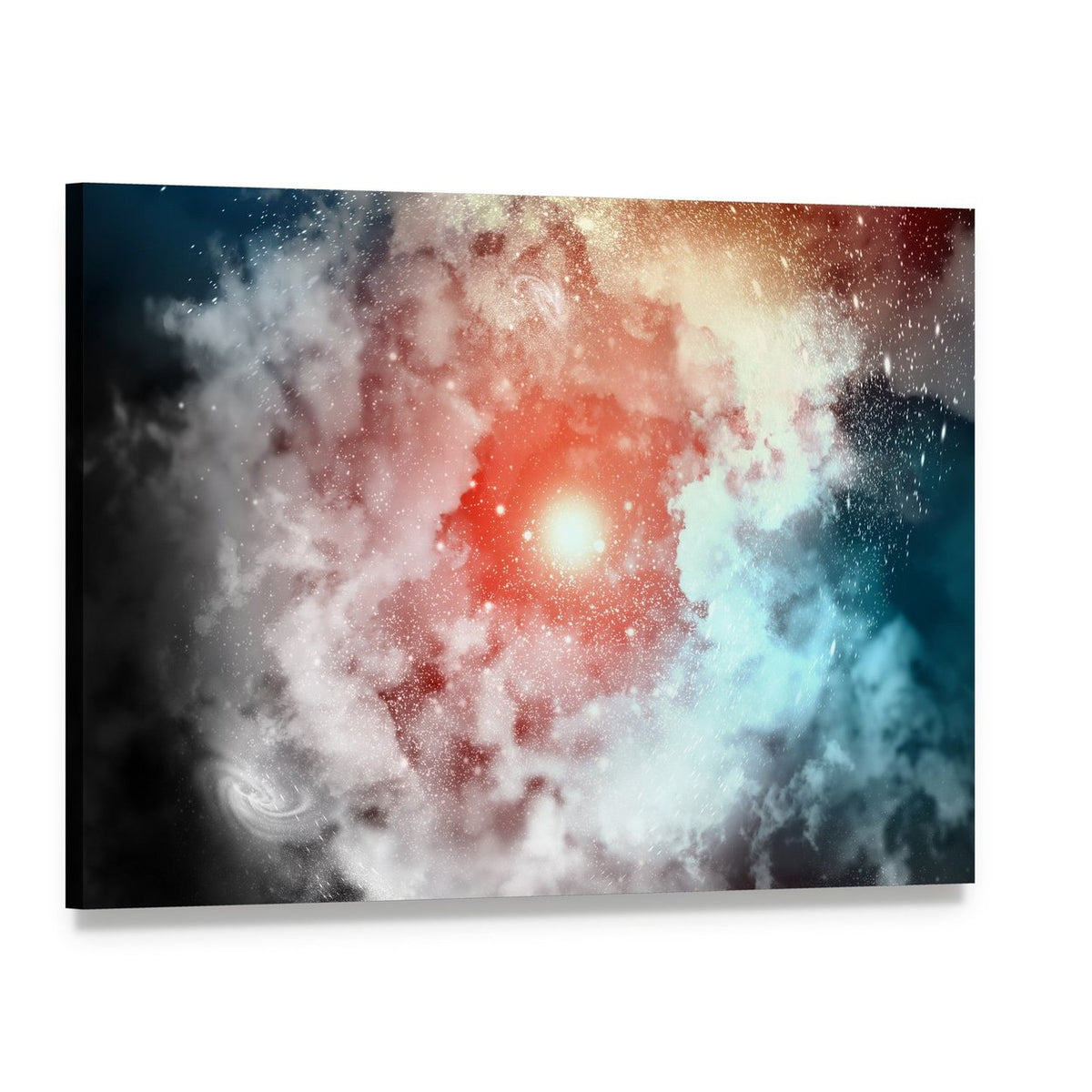 Cosmic Clouds of Mist Canvas Wall Art, single panel gallery wrapped canvas, angled product view