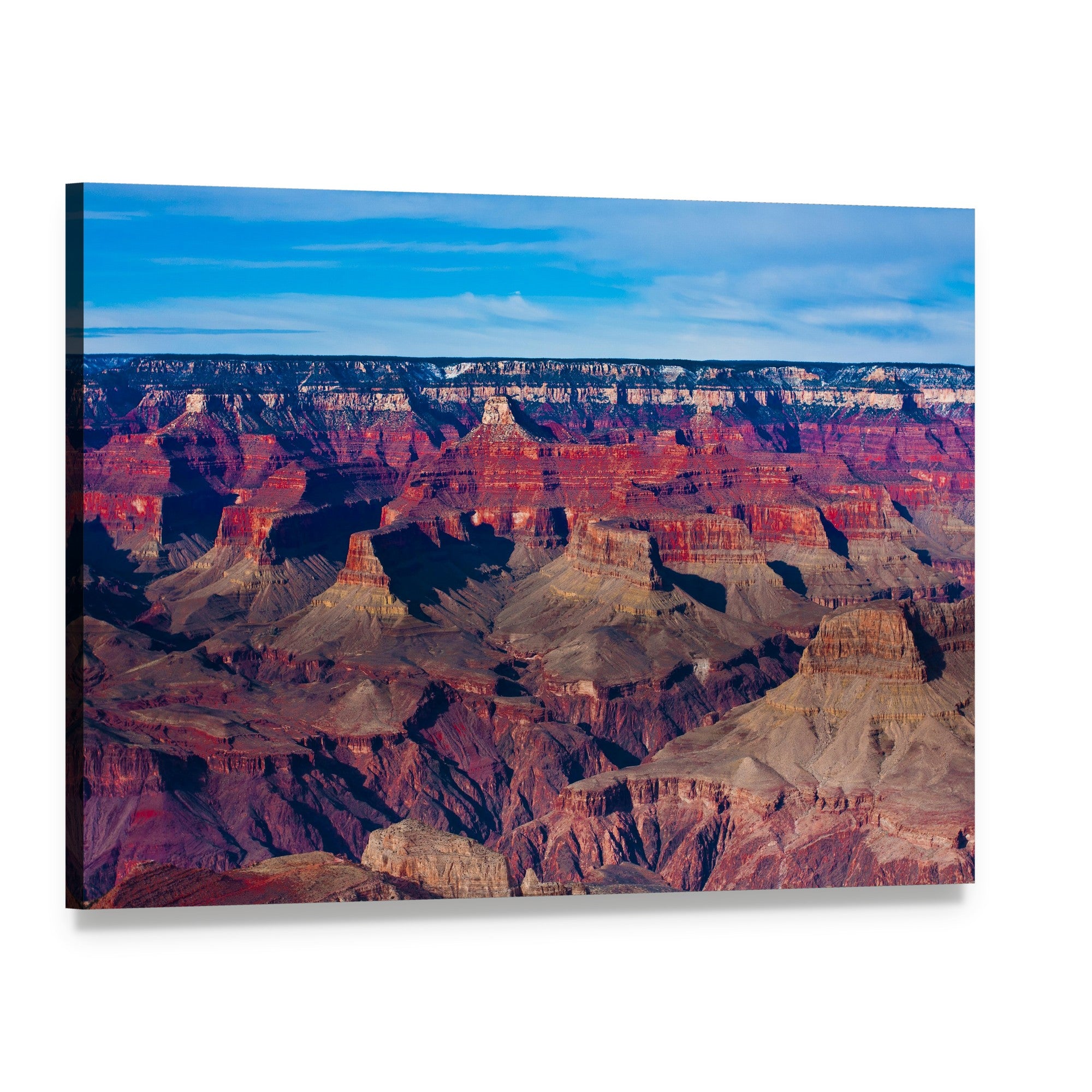 Famous Grand Canyon Canvas Wall Art, single panel gallery wrapped canvas, angled product view