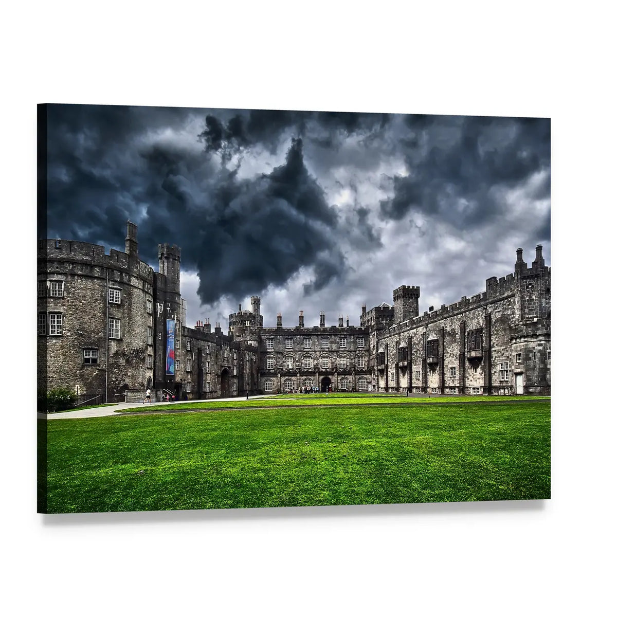 Kilkenny Castle, Ireland Canvas Wall Art, single panel gallery wrapped canvas, angled product view