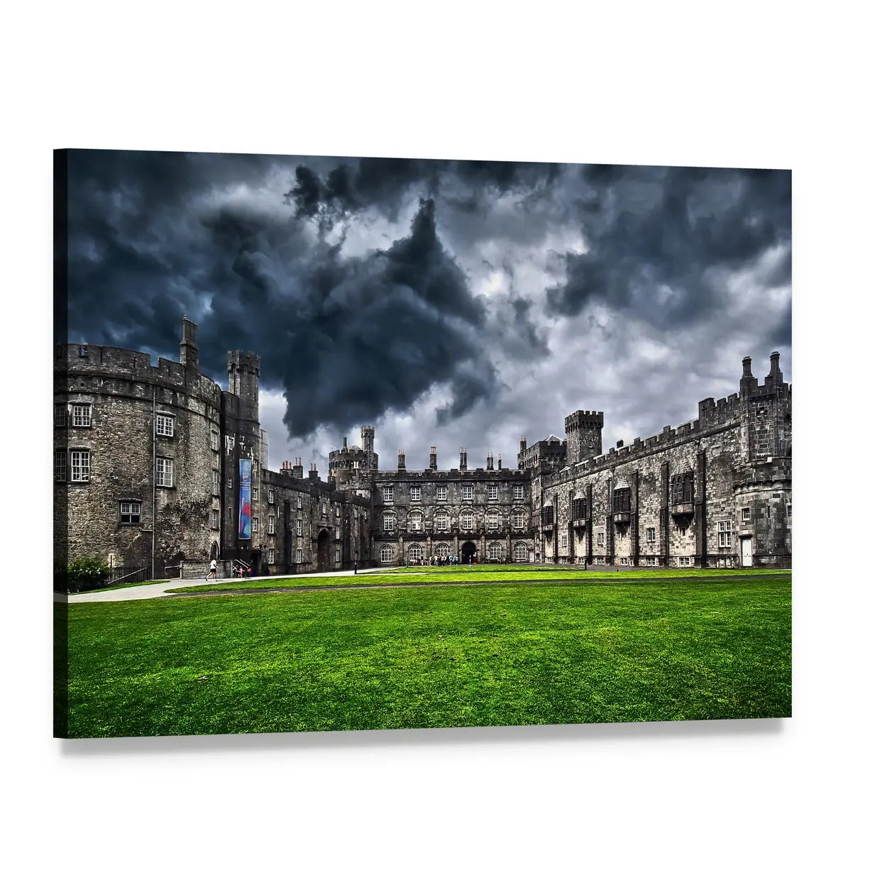 Kilkenny Castle, Ireland Canvas Wall Art, single panel gallery wrapped canvas, angled product view
