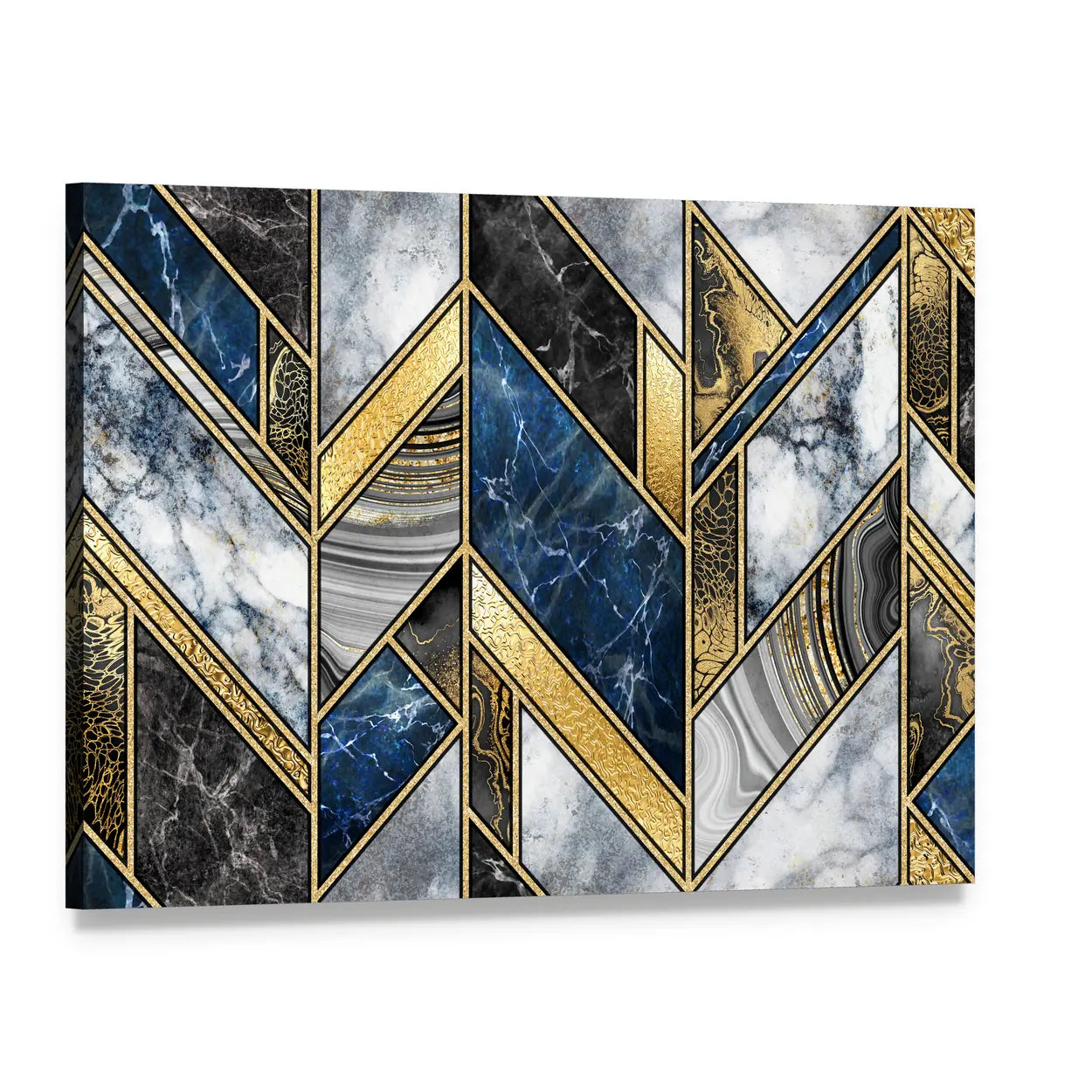 Artificial Stone Texture Canvas Wall Art, single panel gallery wrapped canvas, angled product view