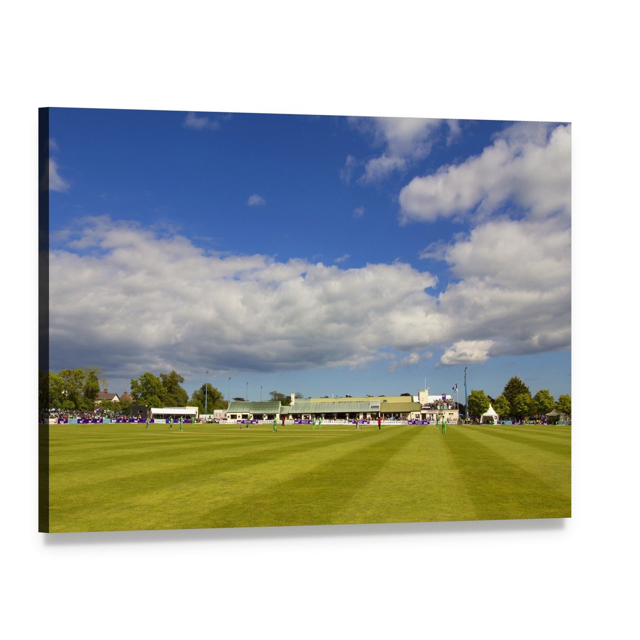 Clontarf Cricket Club Canvas Wall Art, single panel gallery wrapped canvas, angled product view