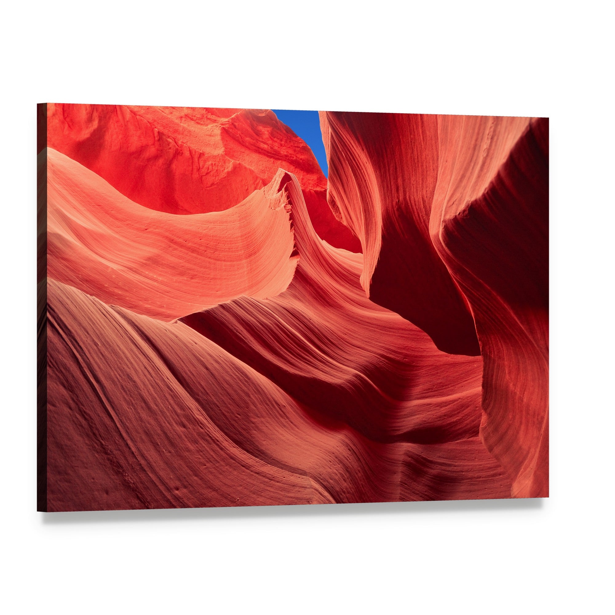 Antelope Canyon Grand Canyon Arizona Canvas Wall Art, single panel gallery wrapped canvas, angled product view