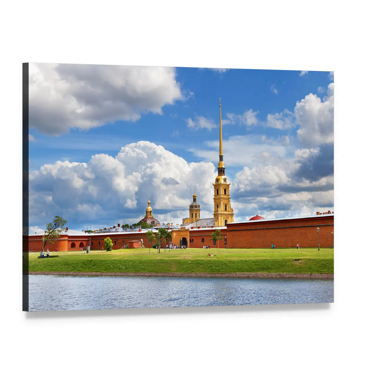 Peter and Paul Fortress, St. Petersburg Canvas Wall Art, single panel gallery wrapped canvas, angled product view