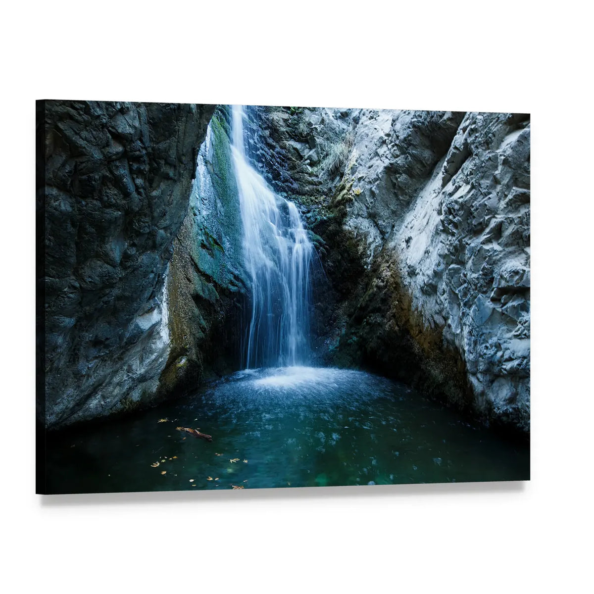 Millomeri Waterfalls Canvas Wall Art, single panel gallery wrapped canvas, angled product view