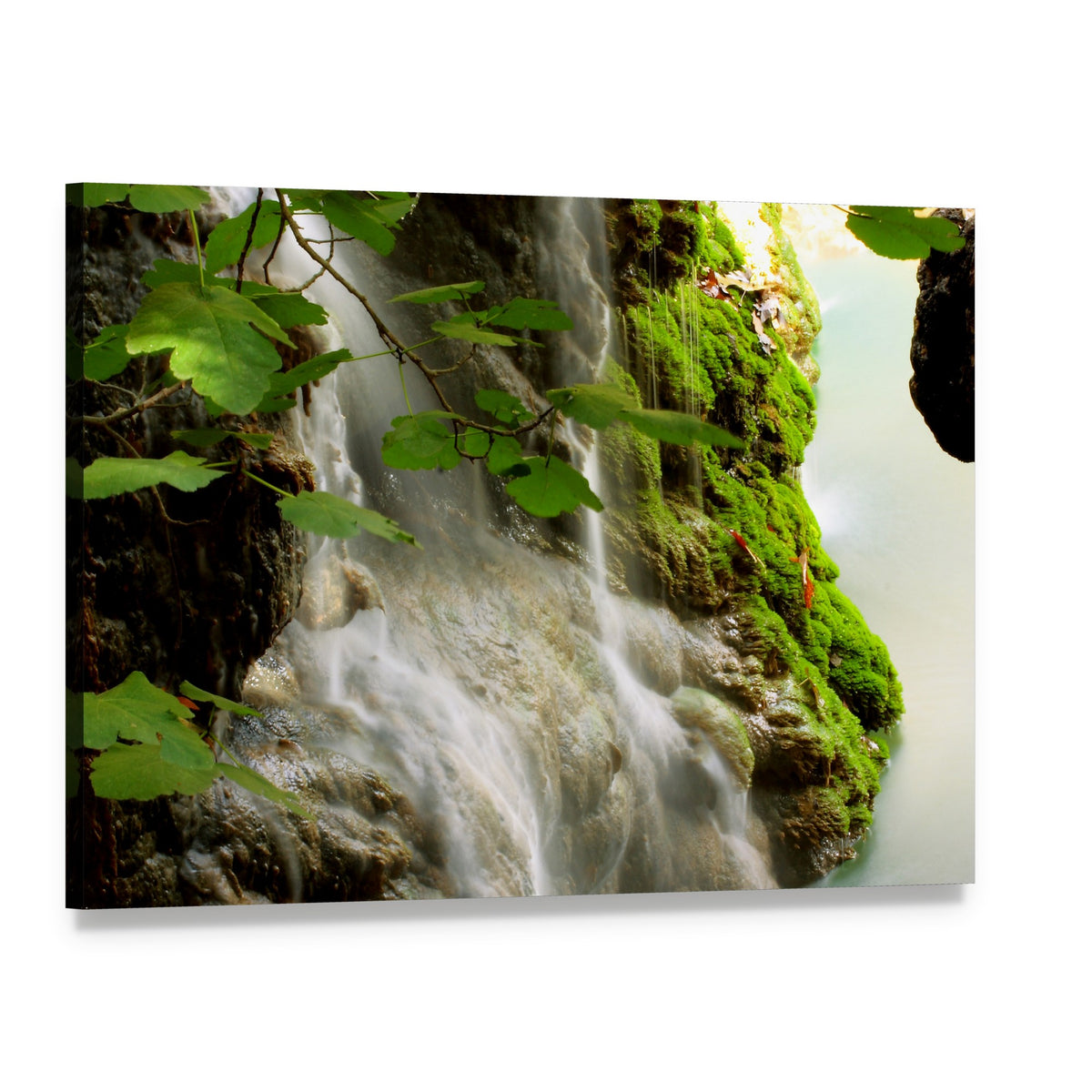 Volleyball on Beach Canvas Wall Art, single panel gallery wrapped canvas, angled product view