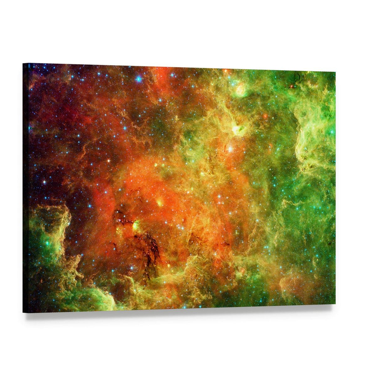 Pelican Nebula Canvas Wall Art, single panel gallery wrapped canvas, angled product view
