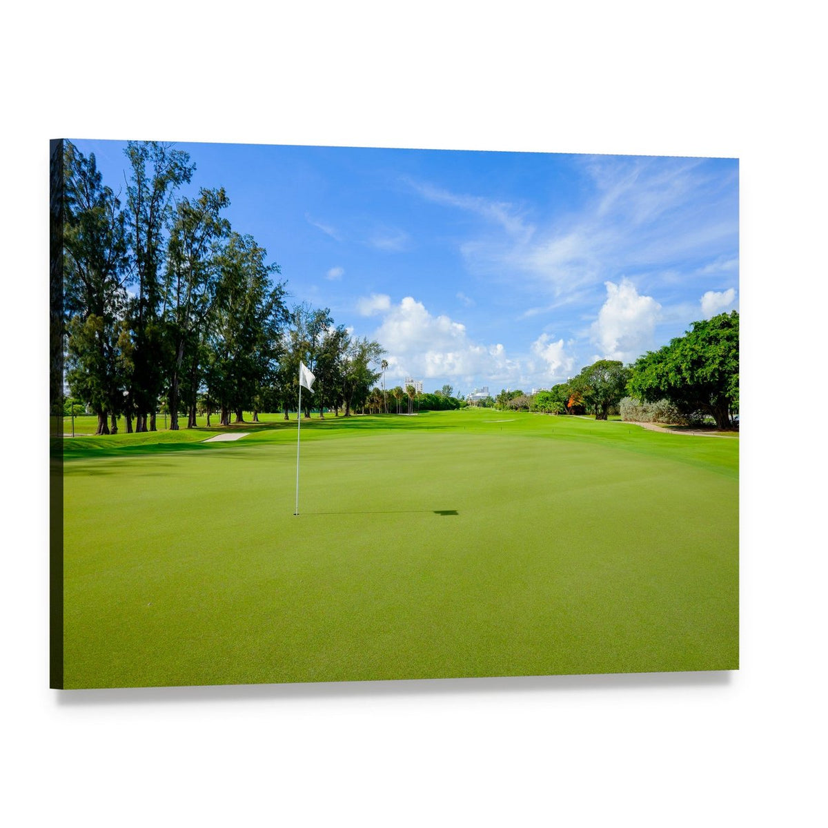 Golf Course Australia Canvas Wall Art, single panel gallery wrapped canvas, angled product view
