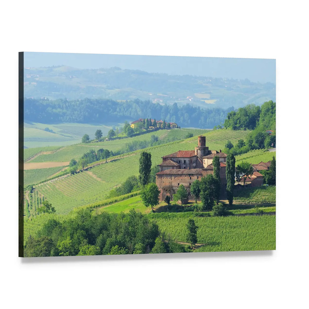 Barolo Castello Di La Volta Canvas Wall Art, single panel gallery wrapped canvas, angled product view