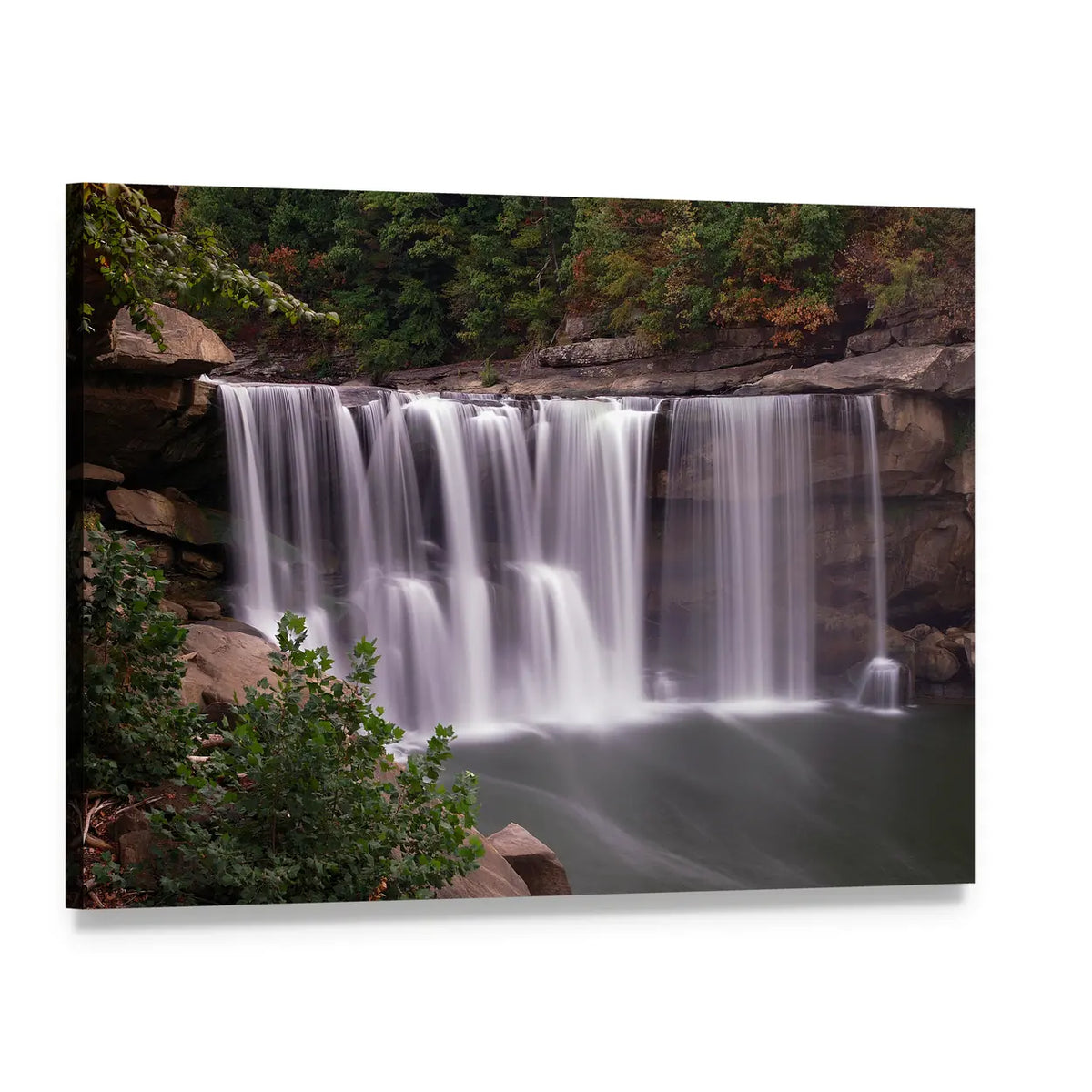Cumberland Falls In Niagara Canvas Wall Art, single panel gallery wrapped canvas, angled product view