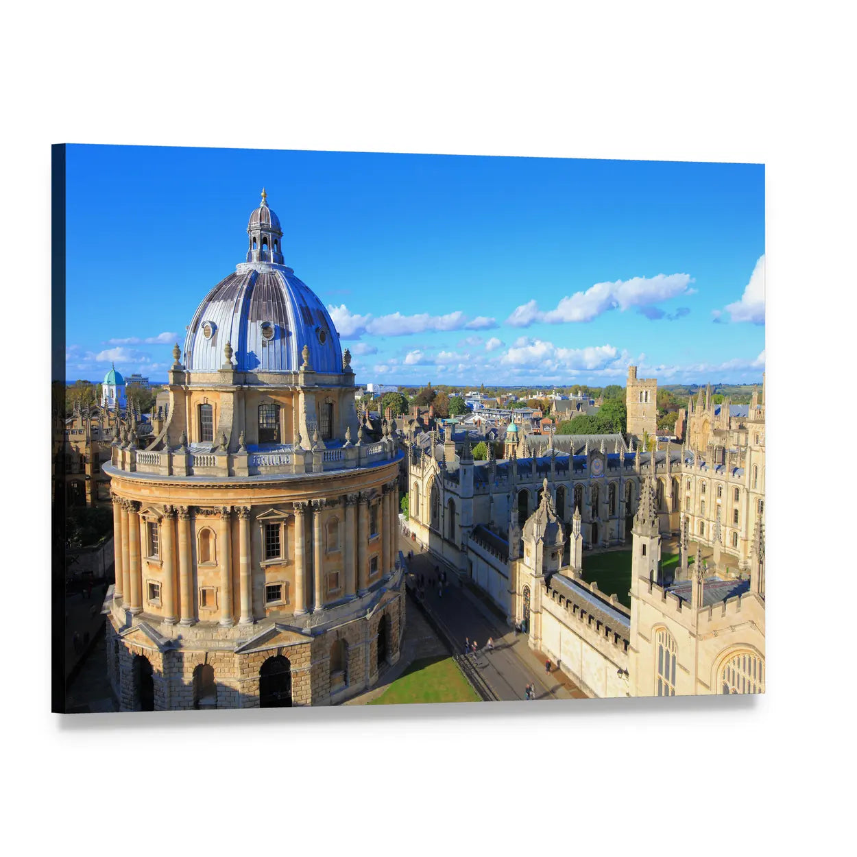 Radcliffe Camera at Oxford University Canvas Wall Art, single panel gallery wrapped canvas, angled product view