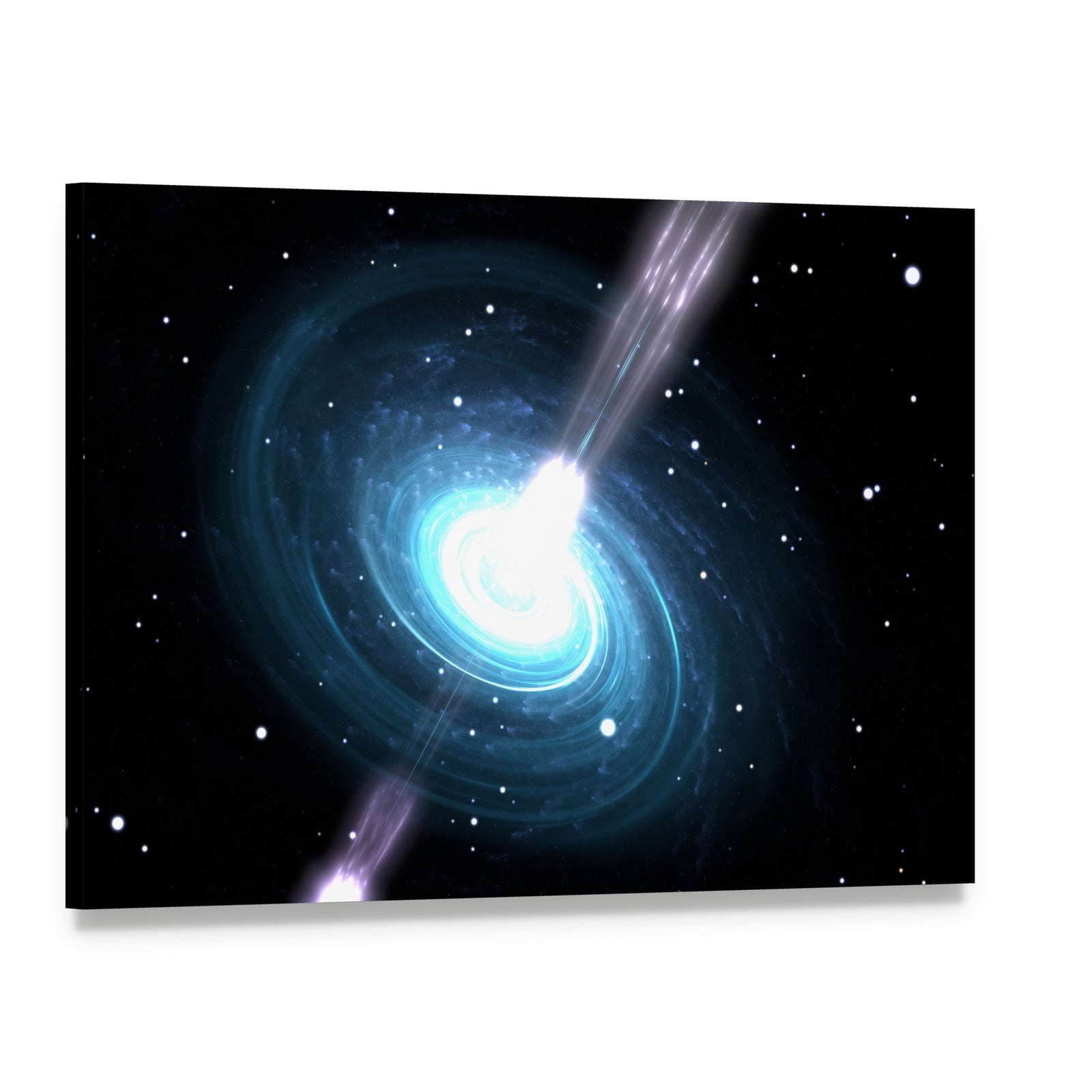 Highly Magnetized Pulsar Canvas Wall Art, single panel gallery wrapped canvas, angled product view