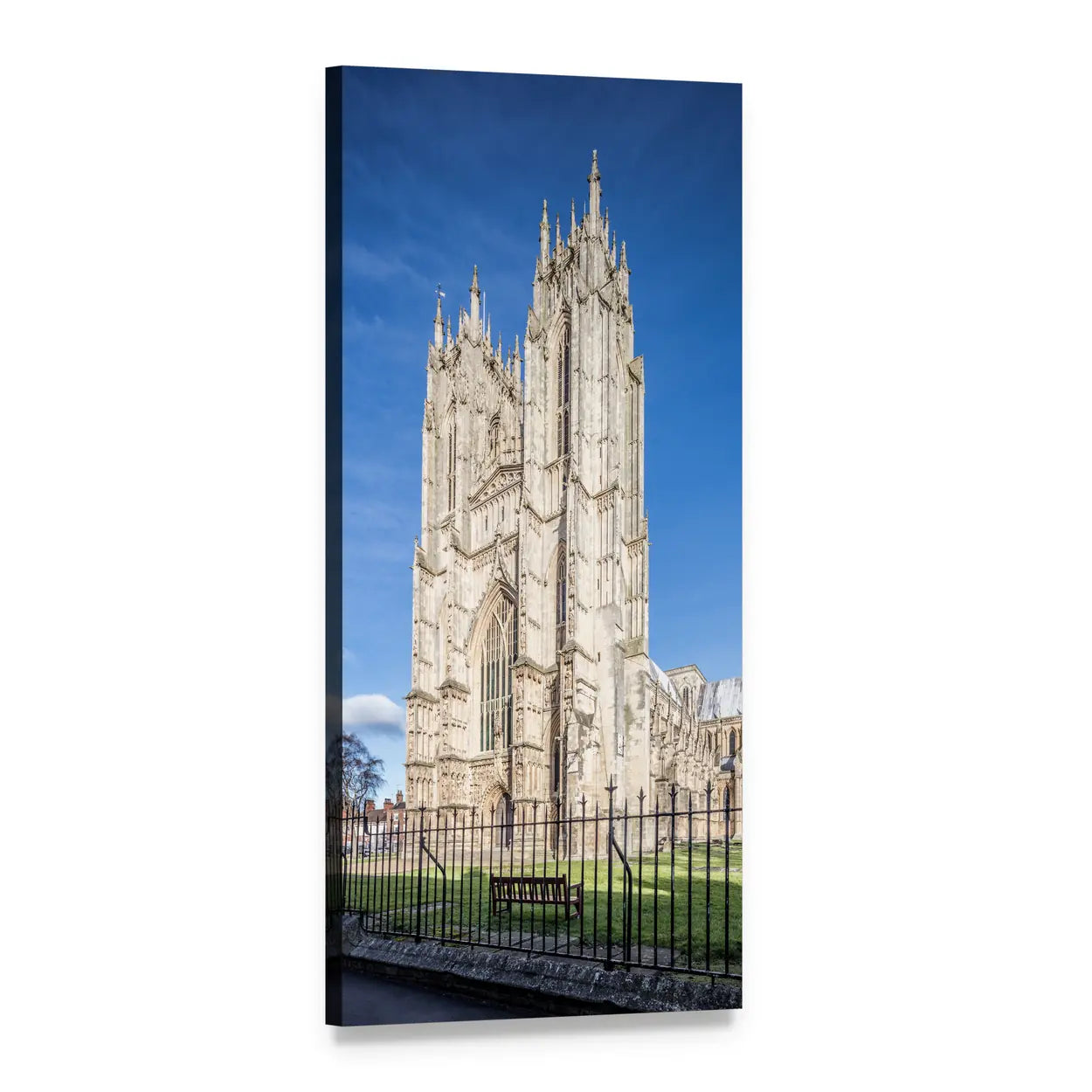 Beverley Minster Church Vertical Canvas Wall Art, 1 panel 1 Vertical layout gallery wrapped canvas set, angled product view