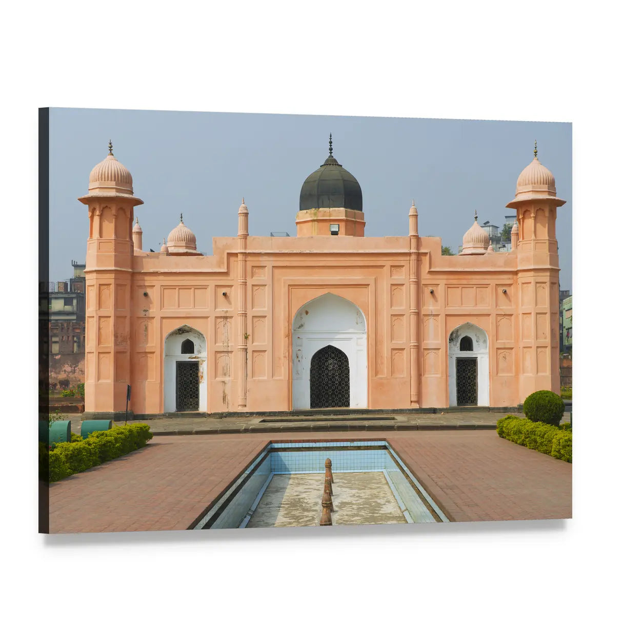 Tomb of Pari Bibi Canvas Wall Art, single panel gallery wrapped canvas, angled product view