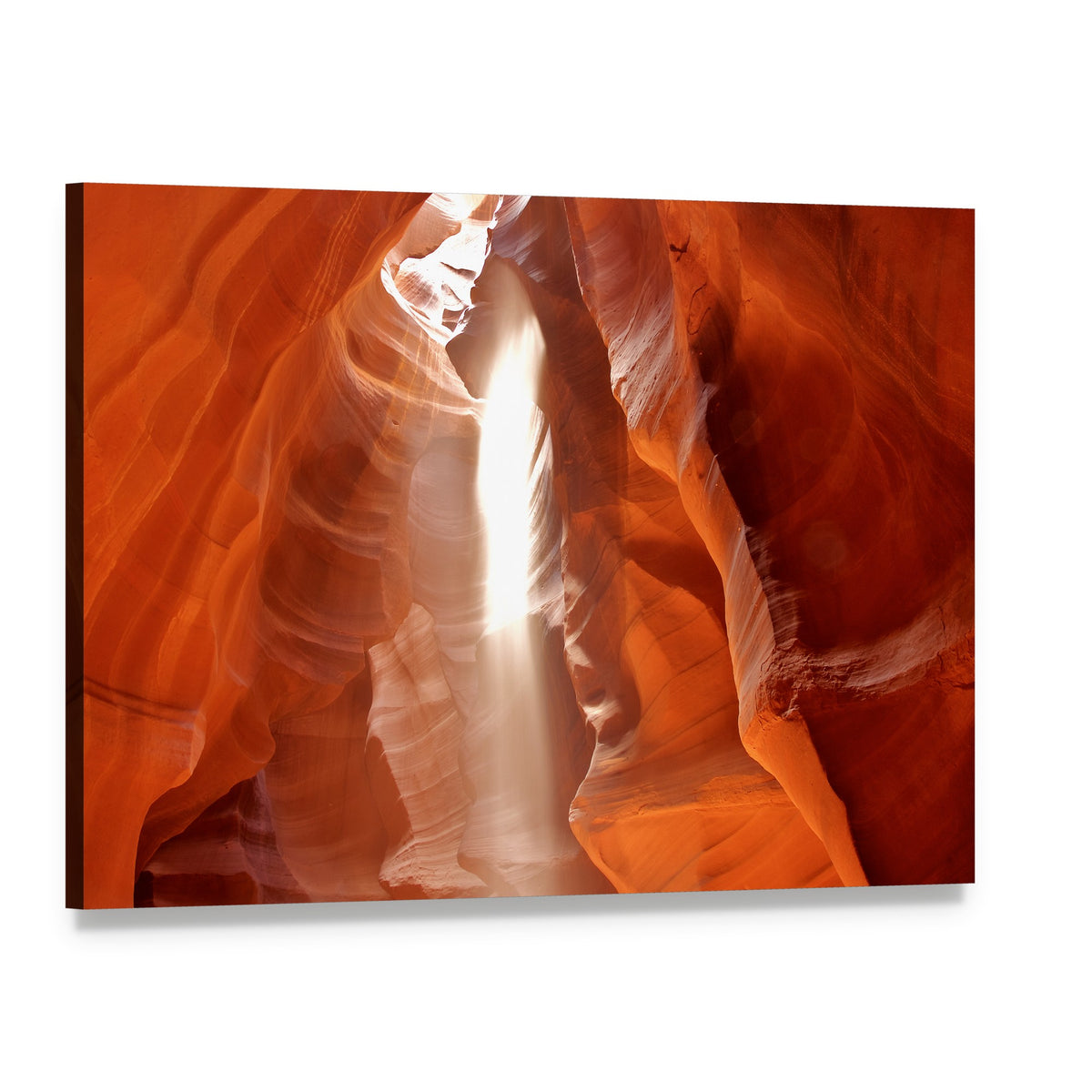 Upper Antelope Canyon Canvas Wall Art, single panel gallery wrapped canvas, angled product view