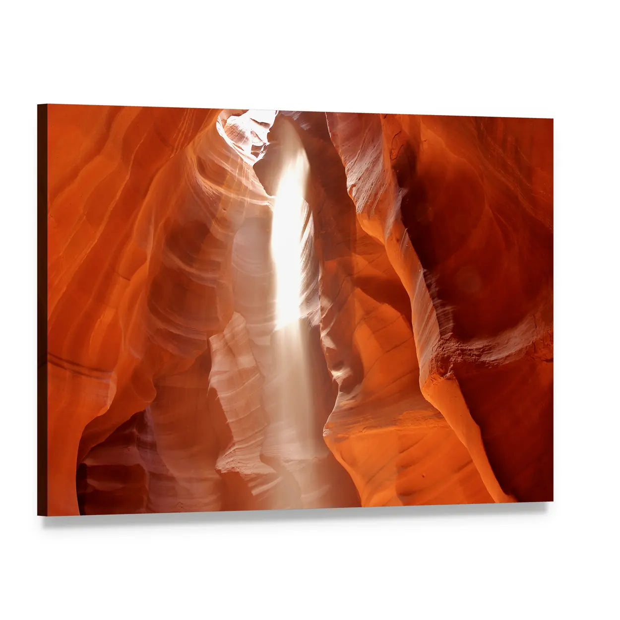 Upper Antelope Canyon Canvas Wall Art, single panel gallery wrapped canvas, angled product view