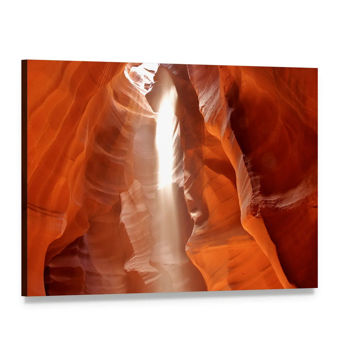 Upper Antelope Canyon Canvas Wall Art, single panel gallery wrapped canvas, angled product view