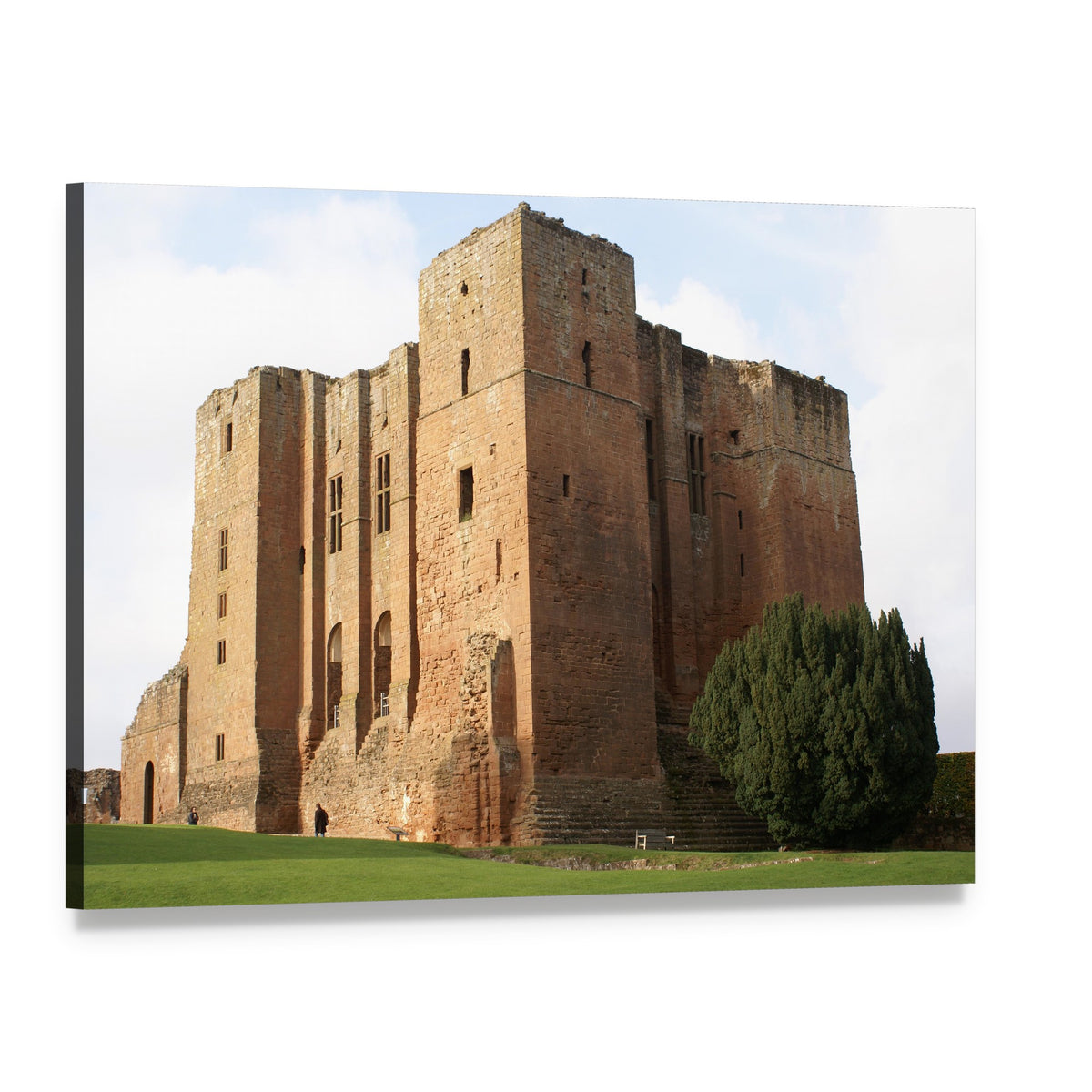 Kenilworth Castle, Warwickshire Canvas Wall Art, single panel gallery wrapped canvas, angled product view