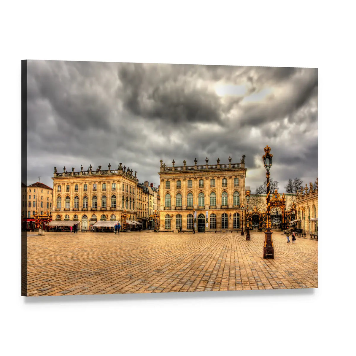 Place Stanislas in Nancy Canvas Wall Art, single panel gallery wrapped canvas, angled product view