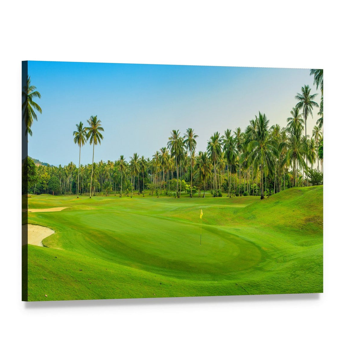 Golf Course in Koh Samui Canvas Wall Art, single panel gallery wrapped canvas, angled product view