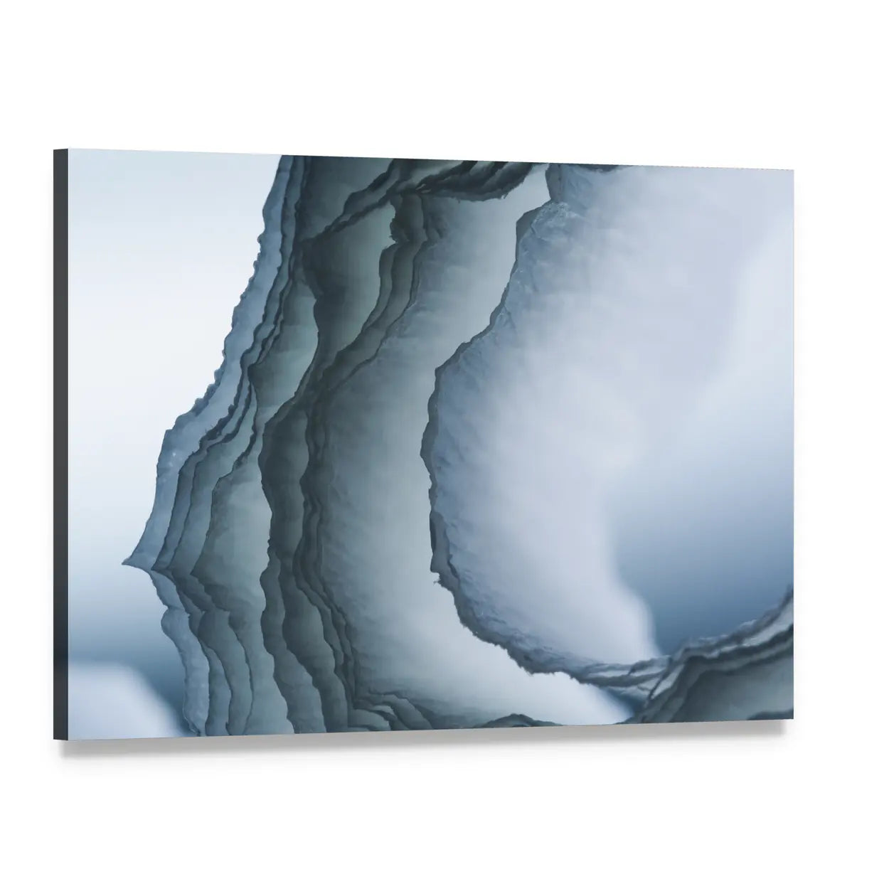 Sea Waves Composition Canvas Wall Art, single panel gallery wrapped canvas, angled product view