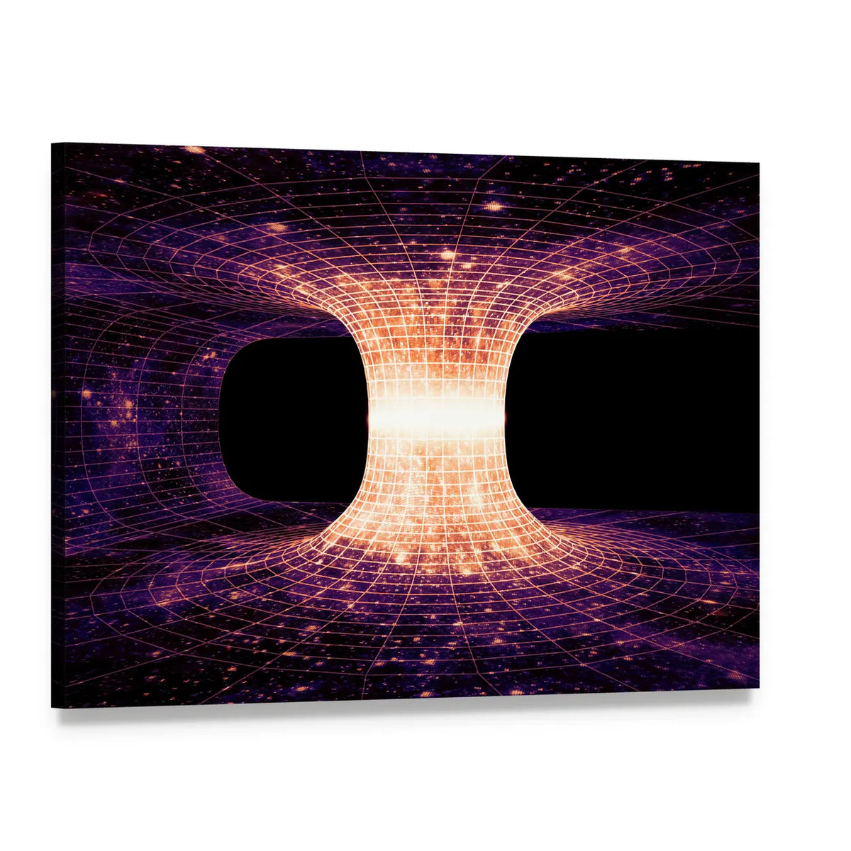 Einstein-rosen Bridge Canvas Wall Art, single panel gallery wrapped canvas, angled product view