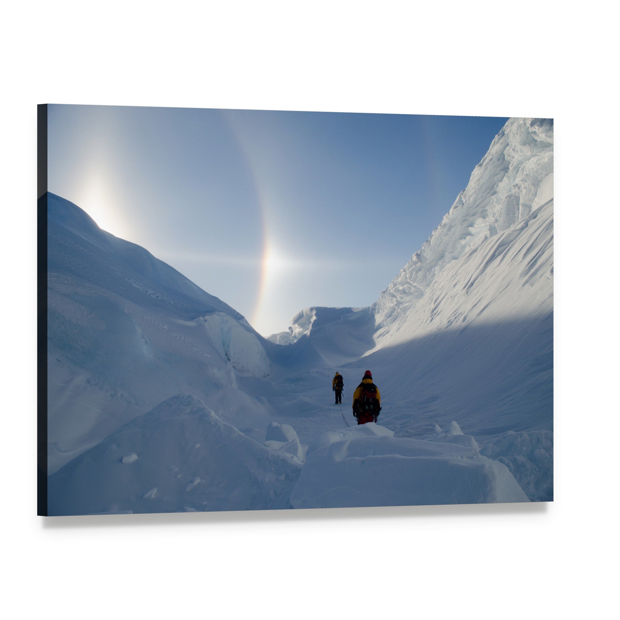 Adventures in Antarctica Canvas Wall Art, single panel gallery wrapped canvas, angled product view