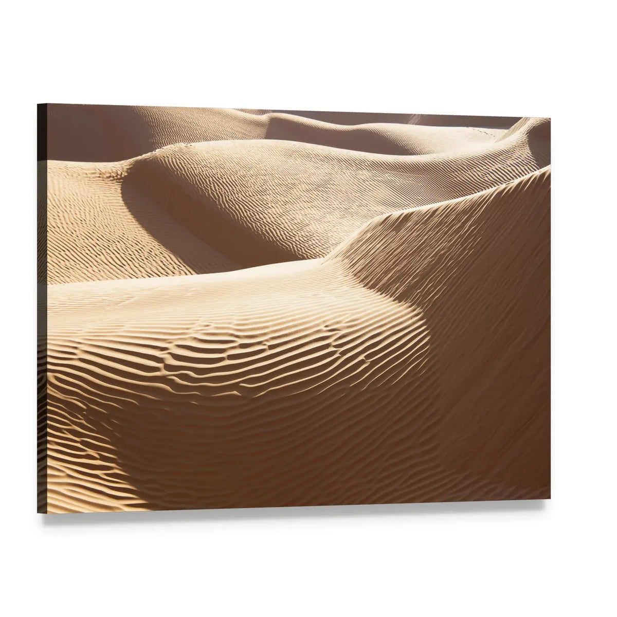 Sahara Sand Dunes Close-up Canvas Wall Art, single panel gallery wrapped canvas, angled product view