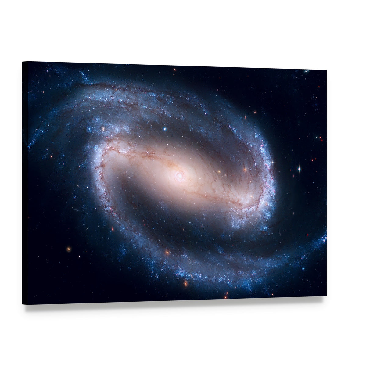 Ngc 1300 Spiral Galaxy Canvas Wall Art, single panel gallery wrapped canvas, angled product view