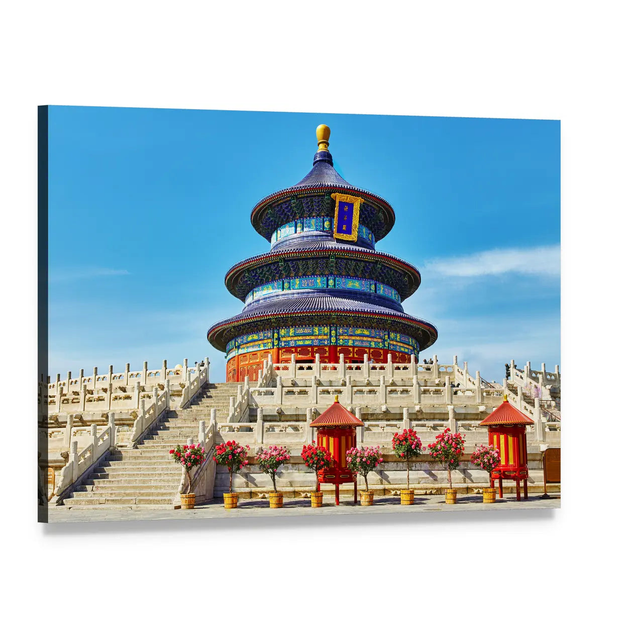 Temple of Heaven, Beijing Canvas Wall Art, single panel gallery wrapped canvas, angled product view