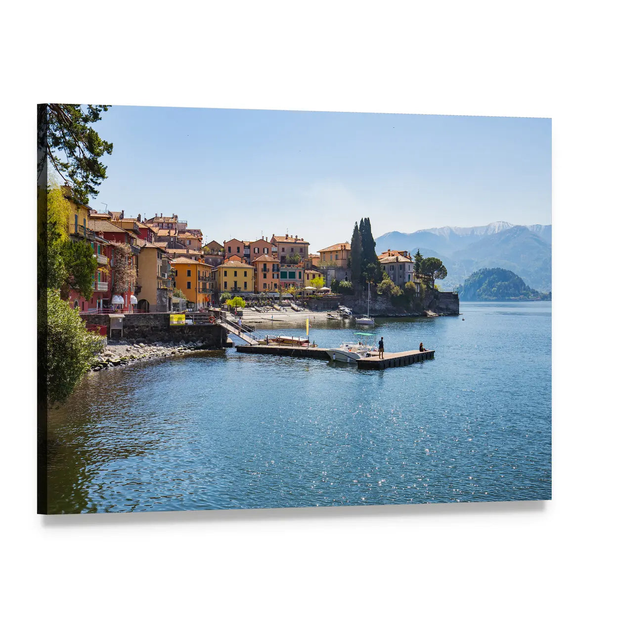 Varenna on Lake Como, Italy Canvas Wall Art, single panel gallery wrapped canvas, angled product view