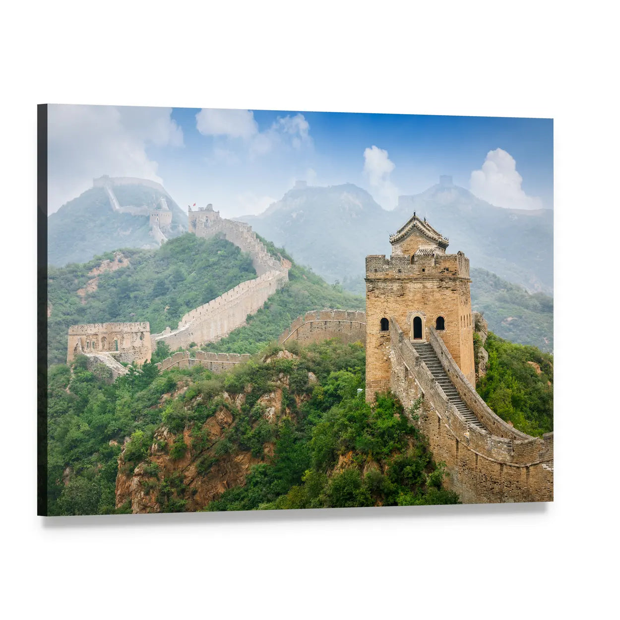 Great Wall of China, Beijing Canvas Wall Art, single panel gallery wrapped canvas, angled product view