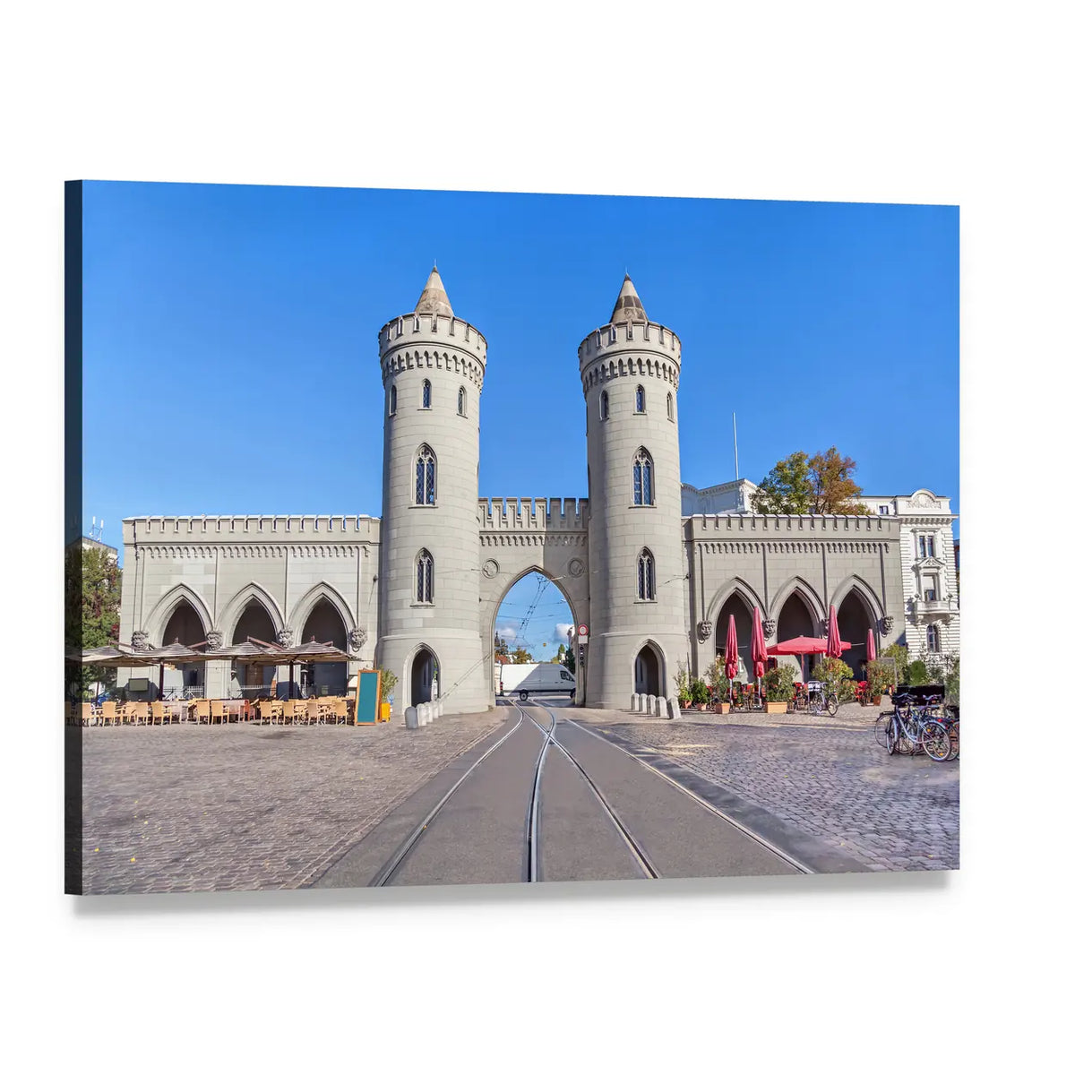City Gate in Potsdam Canvas Wall Art, single panel gallery wrapped canvas, angled product view