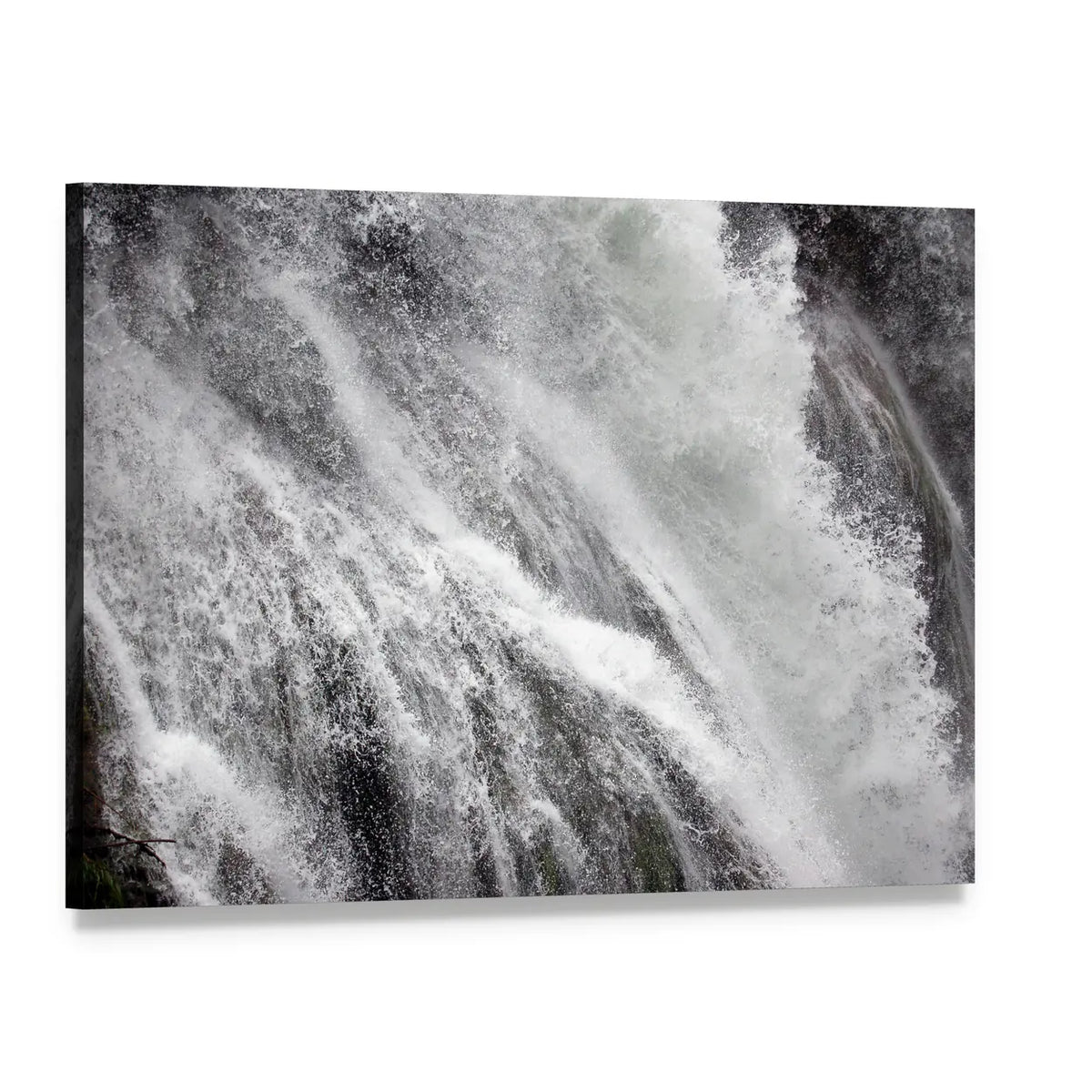 Marmore Falls in Italy Canvas Wall Art, single panel gallery wrapped canvas, angled product view