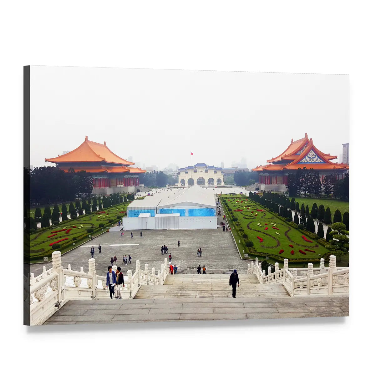 Liberty Square, Taipei Canvas Wall Art, single panel gallery wrapped canvas, angled product view