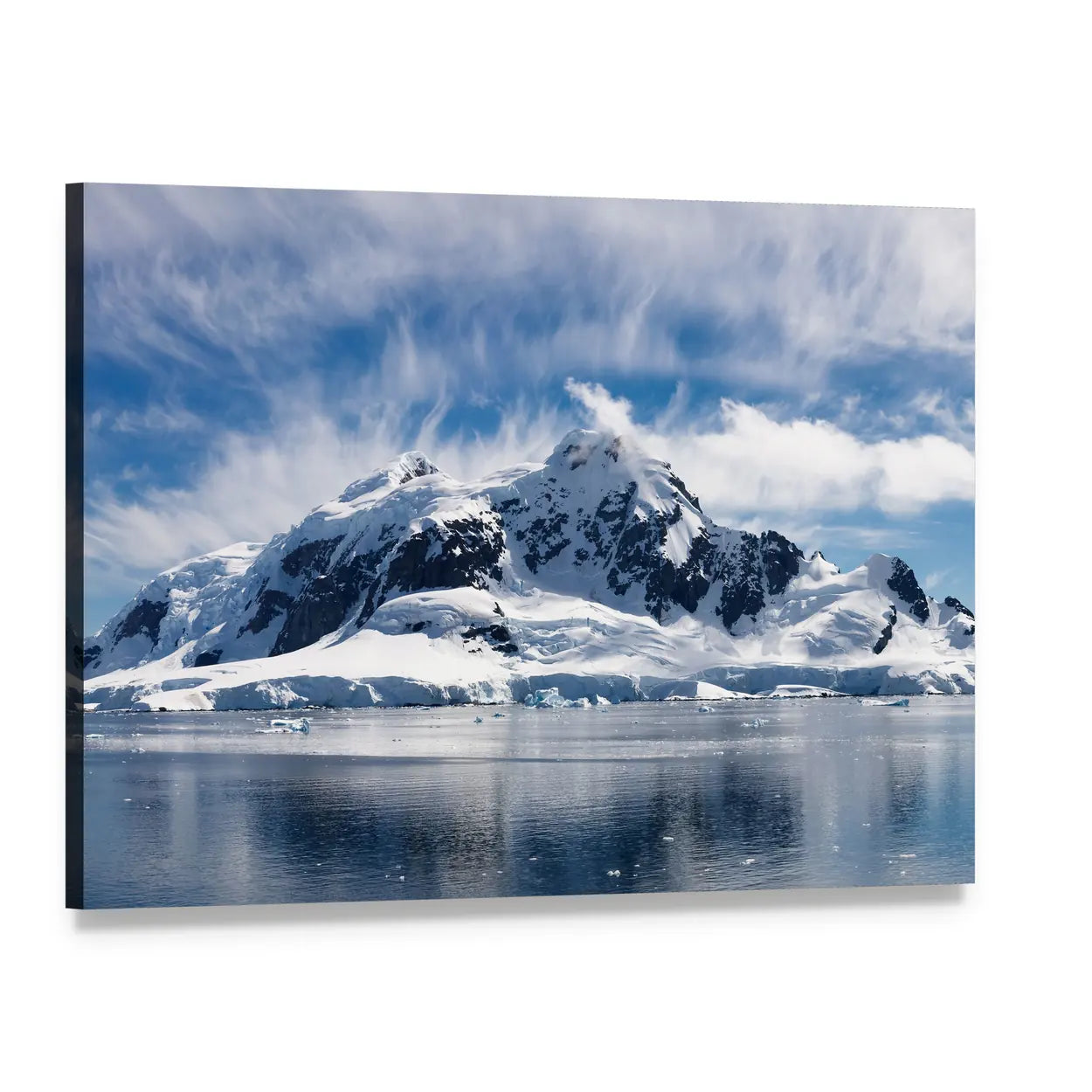 Paradise Bay, Antarctica Canvas Wall Art, single panel gallery wrapped canvas, angled product view
