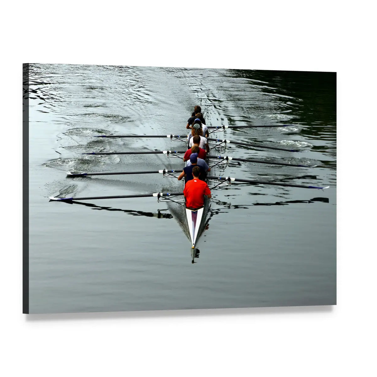Teamwork for Success Canvas Wall Art, single panel gallery wrapped canvas, angled product view