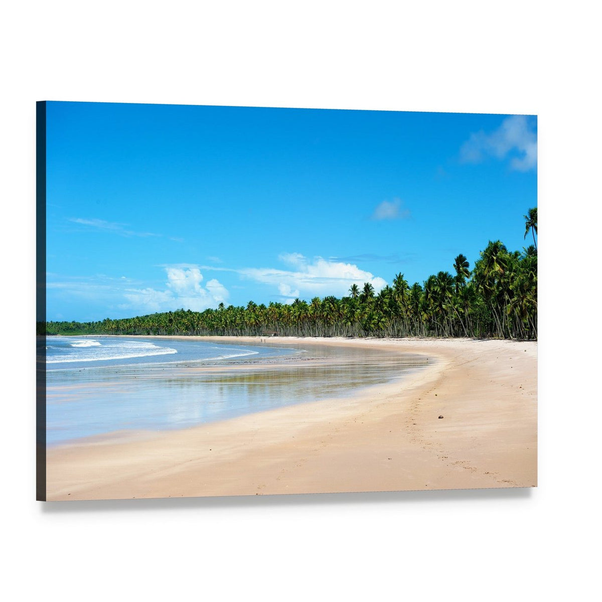 Paradise Beach in Ilha Do Boipeda Canvas Wall Art, single panel gallery wrapped canvas, angled product view