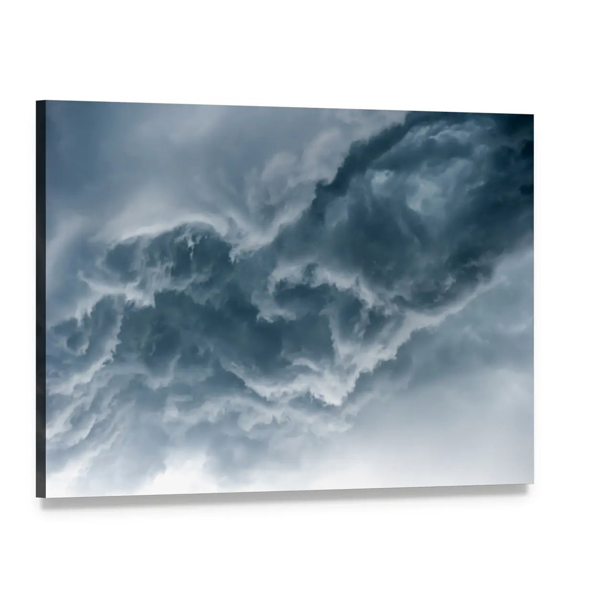 Dramatic Sky With Stormy Clouds Canvas Wall Art, single panel gallery wrapped canvas, angled product view
