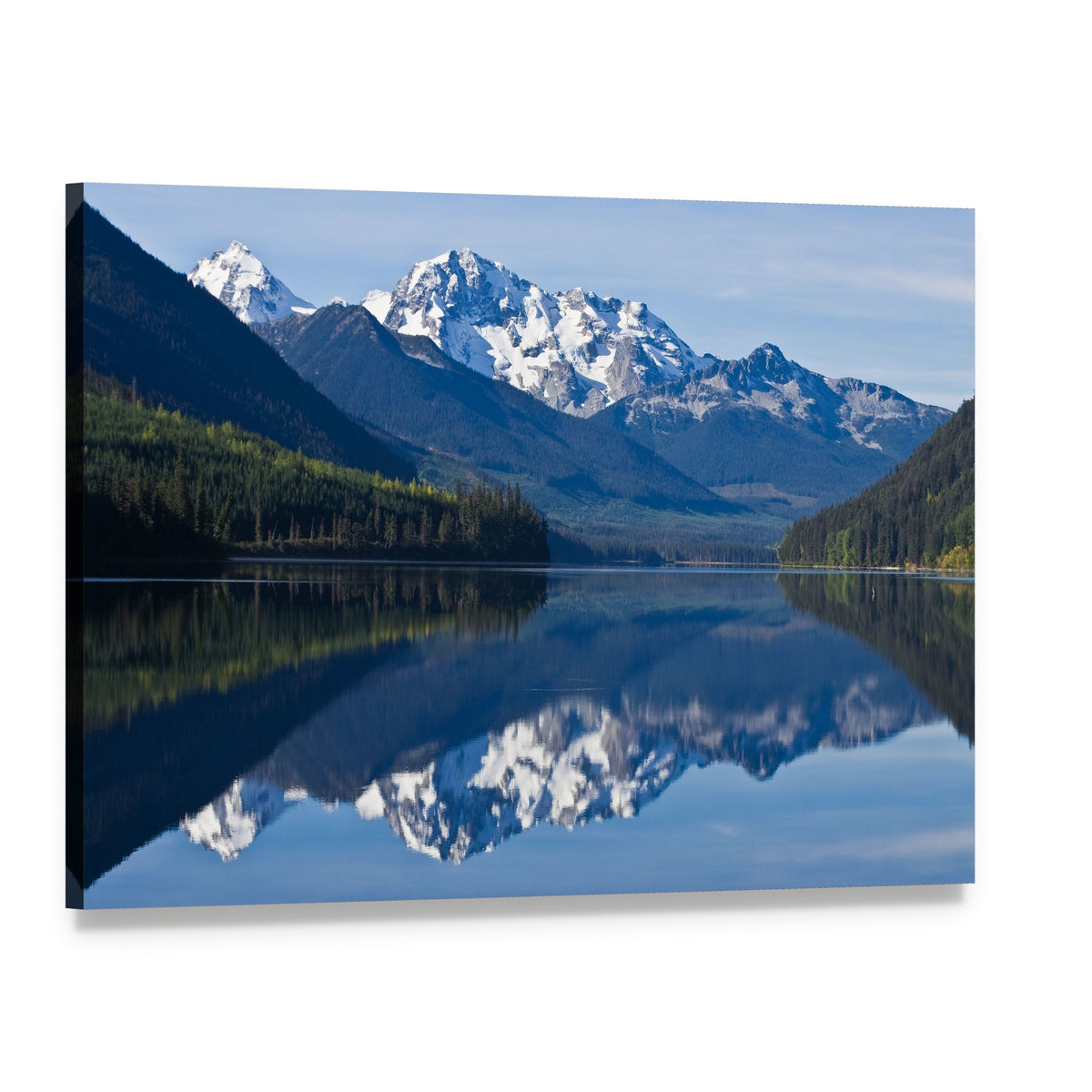 Mountain in British Columbia Canvas Wall Art, single panel gallery wrapped canvas, angled product view
