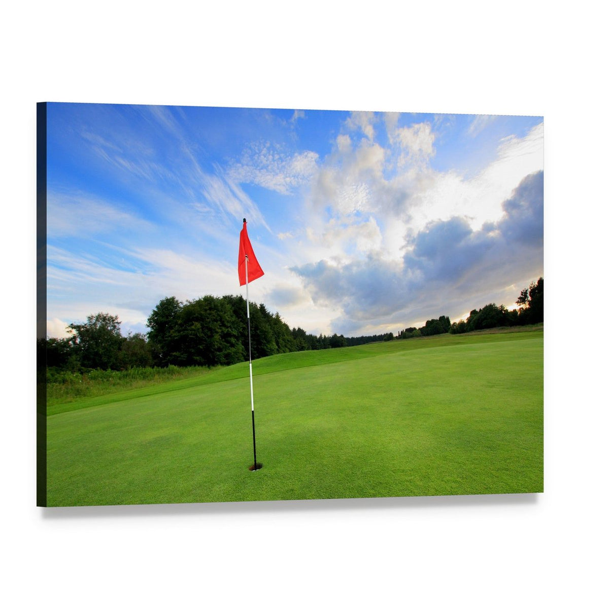Golf Course Scotland Canvas Wall Art, single panel gallery wrapped canvas, angled product view