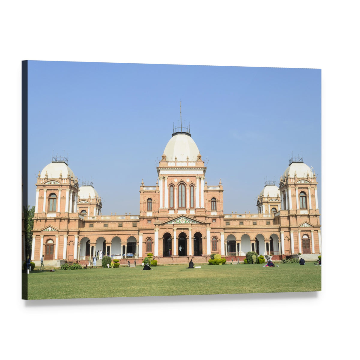 Noor Mahal Palace in Bahawalpur Canvas Wall Art, single panel gallery wrapped canvas, angled product view