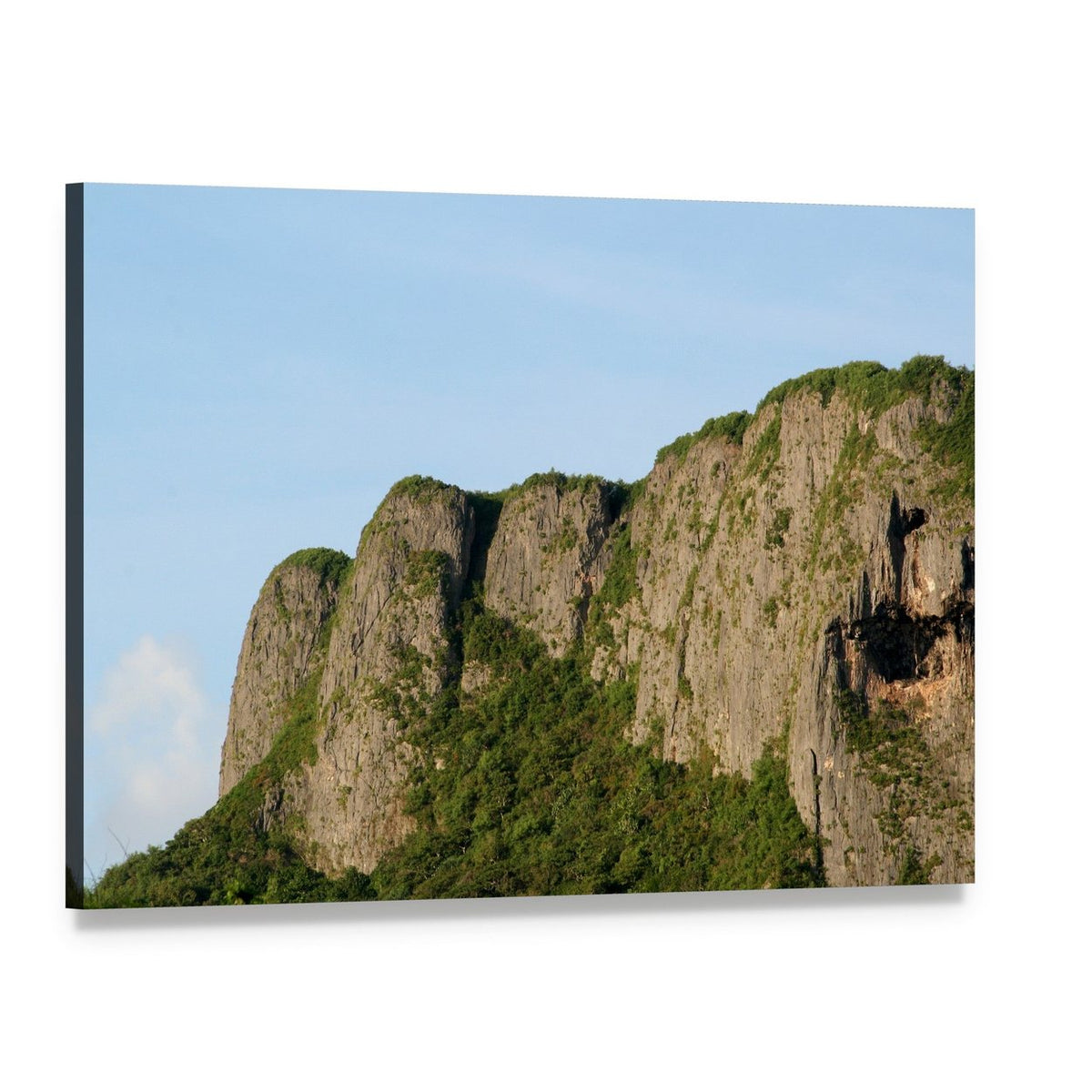 Suicide Cliff in Saipan Canvas Wall Art, single panel gallery wrapped canvas, angled product view