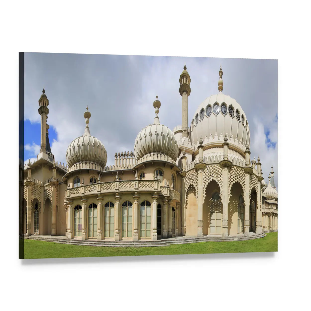 Mogul-inspired Regency England Canvas Wall Art, single panel gallery wrapped canvas, angled product view