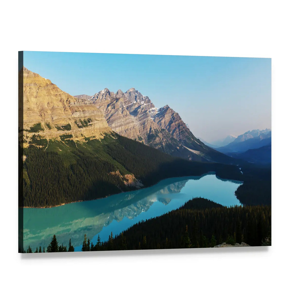 Peyto Lake, Banff National Park Canvas Wall Art, single panel gallery wrapped canvas, angled product view