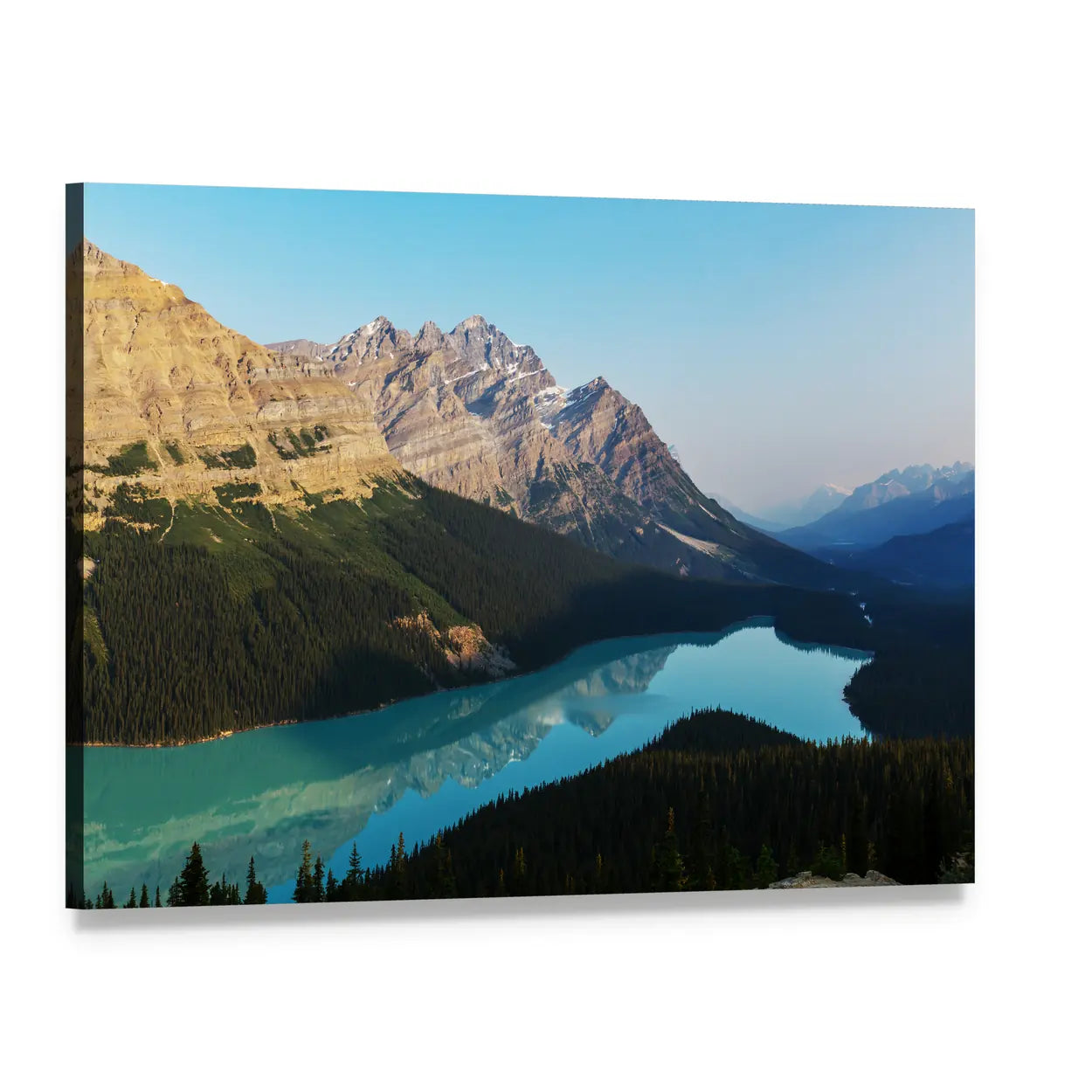 Peyto Lake, Banff National Park Canvas Wall Art, single panel gallery wrapped canvas, angled product view